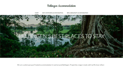 Desktop Screenshot of bellingenaccommodation.com.au
